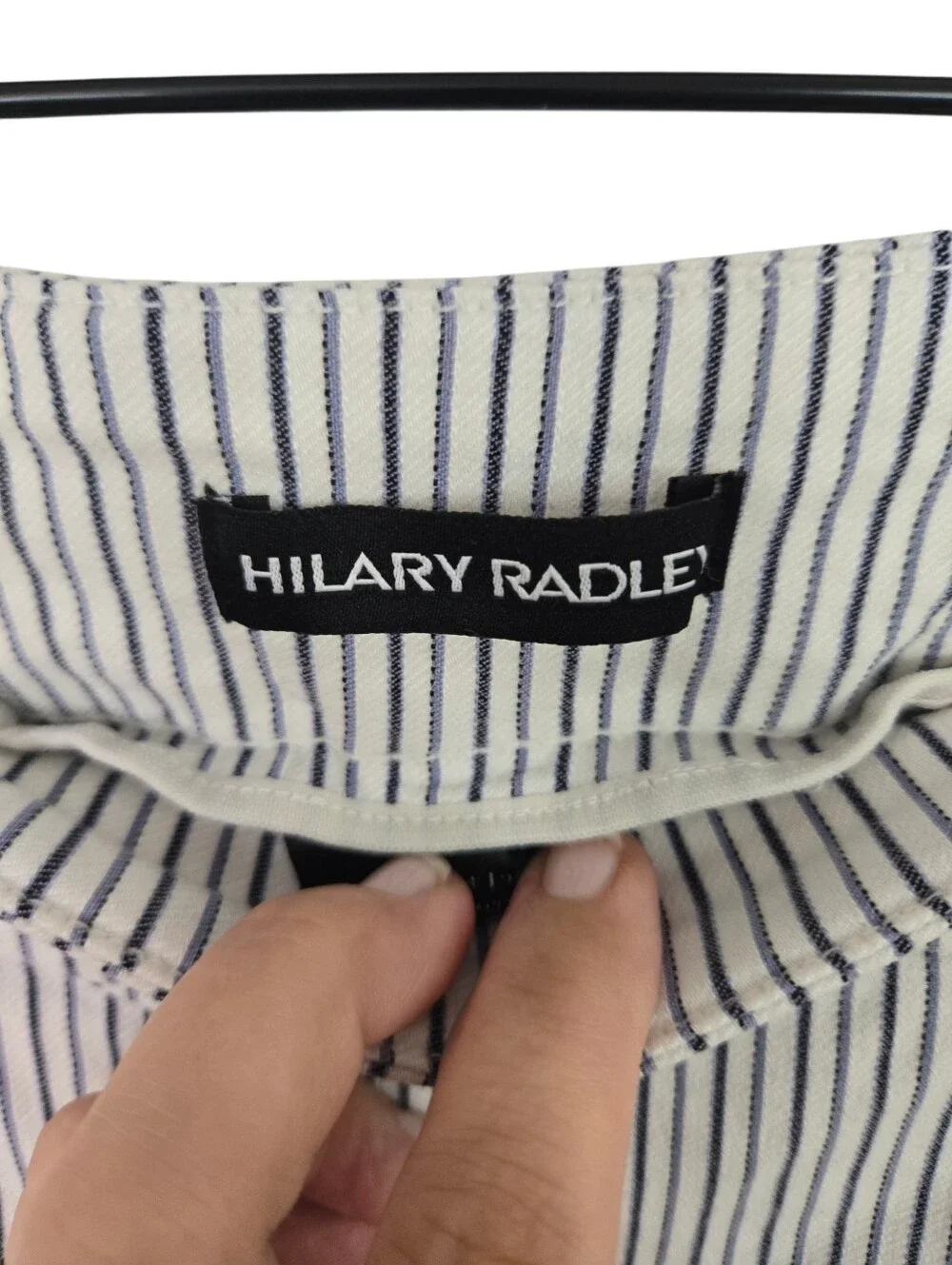 🤍💙 Hilary Radley Striped Pull-On Bermuda Shorts Plus Size XXL